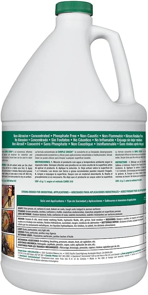 Simple Green 13005-6PK All-Purpose Cleaner - 1 Gallon, (Pack of 6)