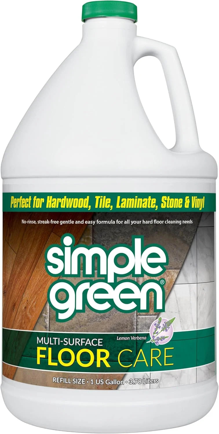Simple Green Multi-Surface Floor Care - Cleans Hardwood, Vinyl, Laminate, Tile, Concrete and Other Wood - pH Neutral Floor Cleaner 32oz (Pack of 2)