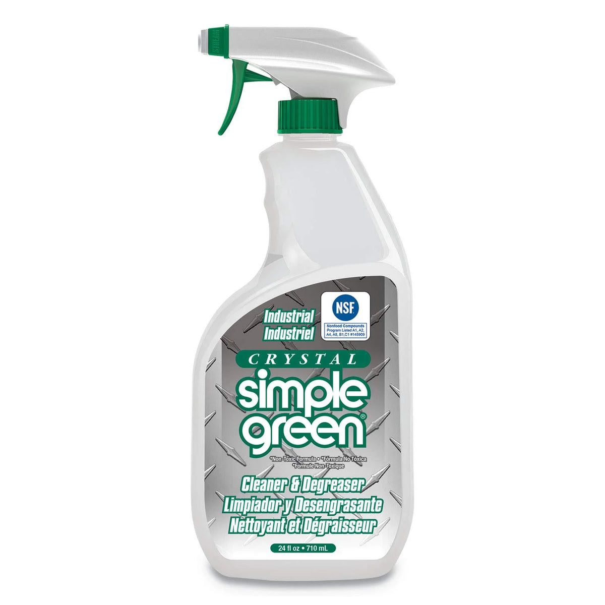 Simple Green 0610001219024 Crystal Industrial Cleaner and Degreaser in Trigger Spray Bottles (Pack of 12)