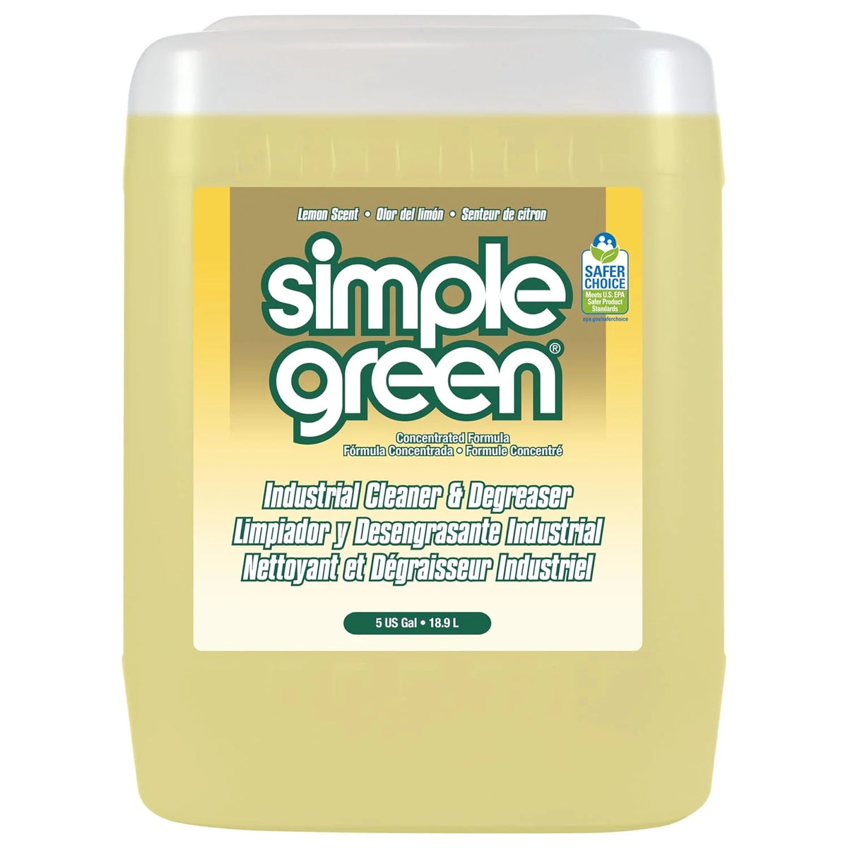 Industrial Cleaner and Degreaser, Lemon Scent, 5 gal Pail
